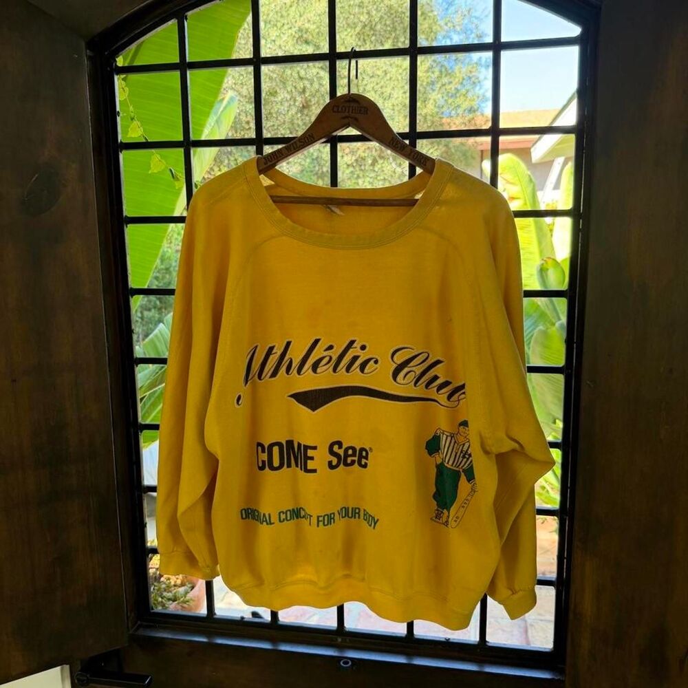 American-vintage Men's Yellow Sweatshirt